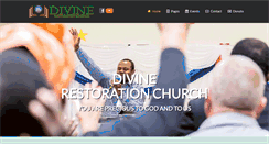 Desktop Screenshot of divinerestorationchurch.org